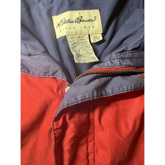 Vintage Eddie Bauer Red Bomber Jacket Men’s M 90s - Picture 9 of 12